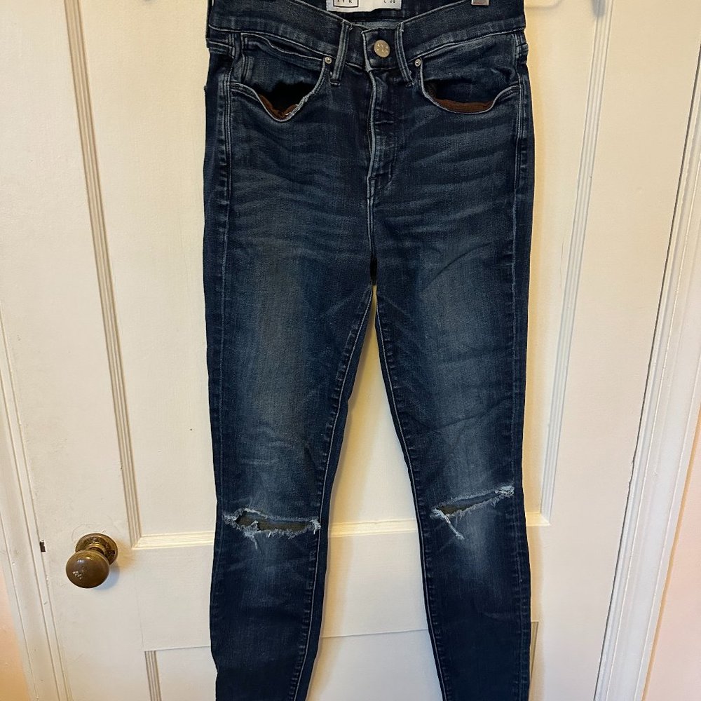 AYR The Skinny Distressed Denim Jeans